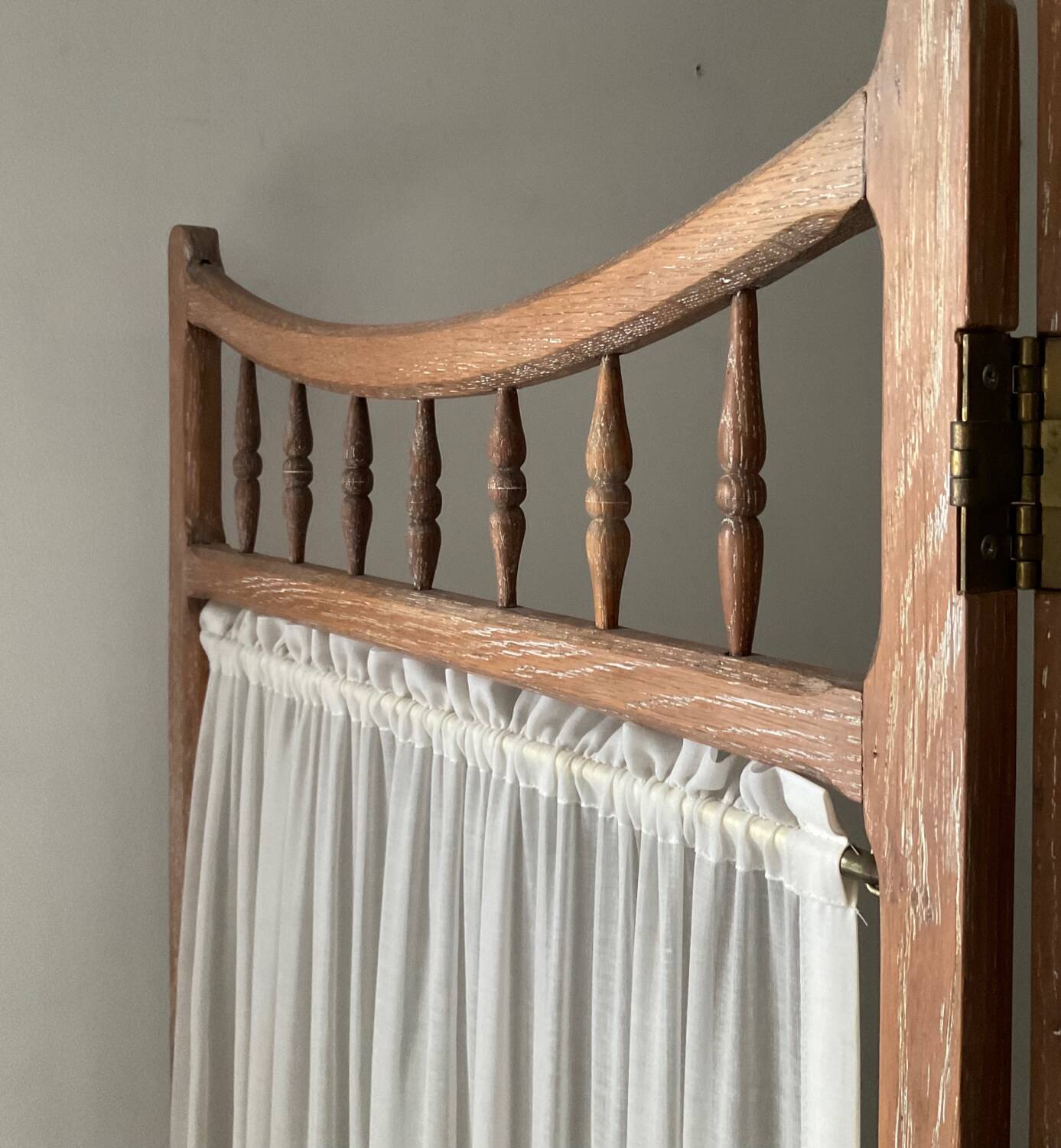 Vintage weathered wooden screen