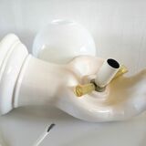 Vintage hand lamp in ceramic 70s