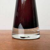 German mid-century diabolo glass vase from the 1960s.