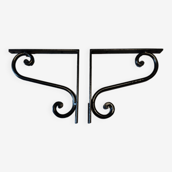 Retro wrought iron support set of 2
