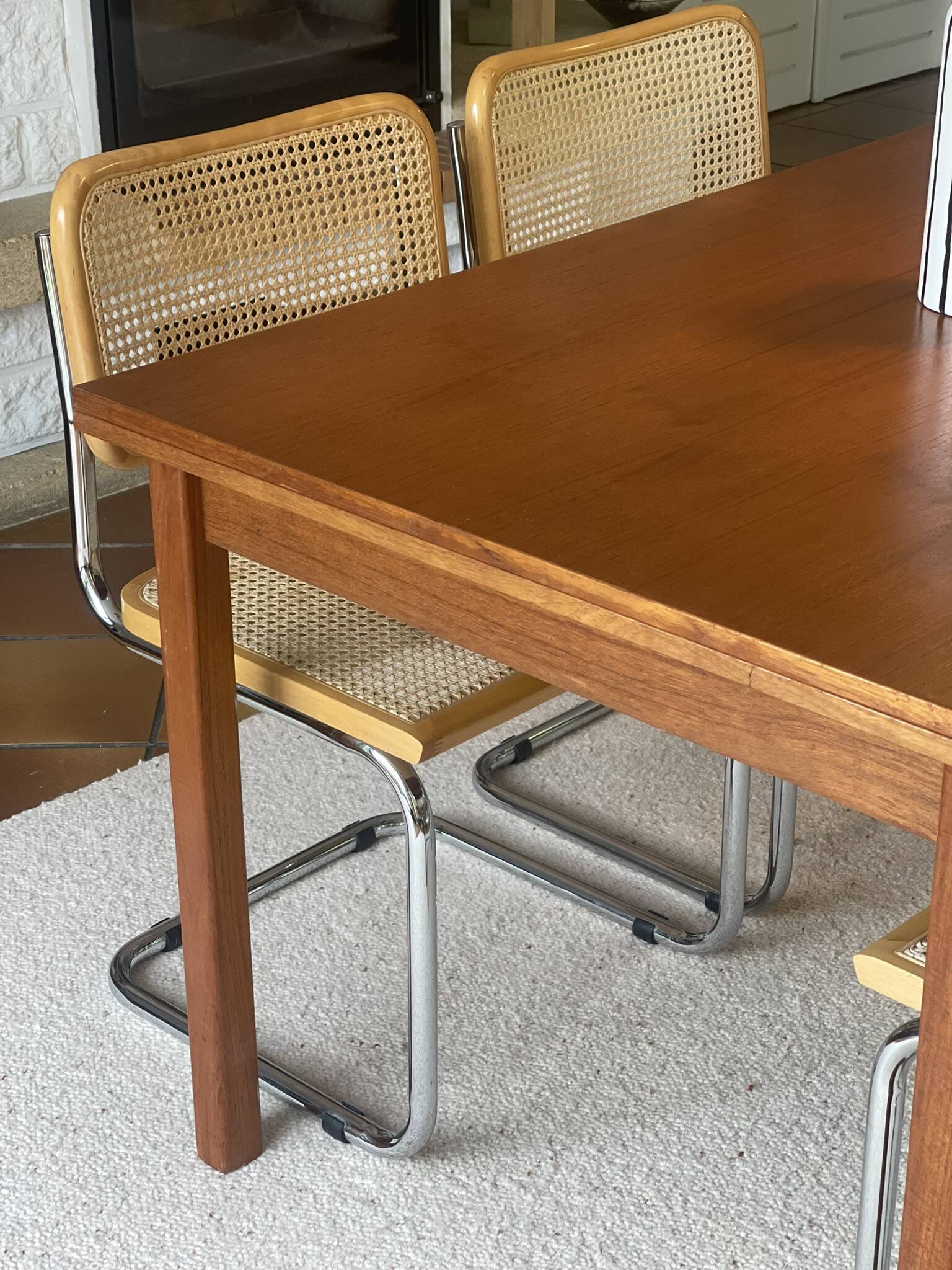 Table scandinave en teck 1960