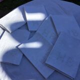 Set of 6 HB art deco napkins