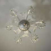Venetian Art Deco chandelier made of Murano glass, circa 1930.