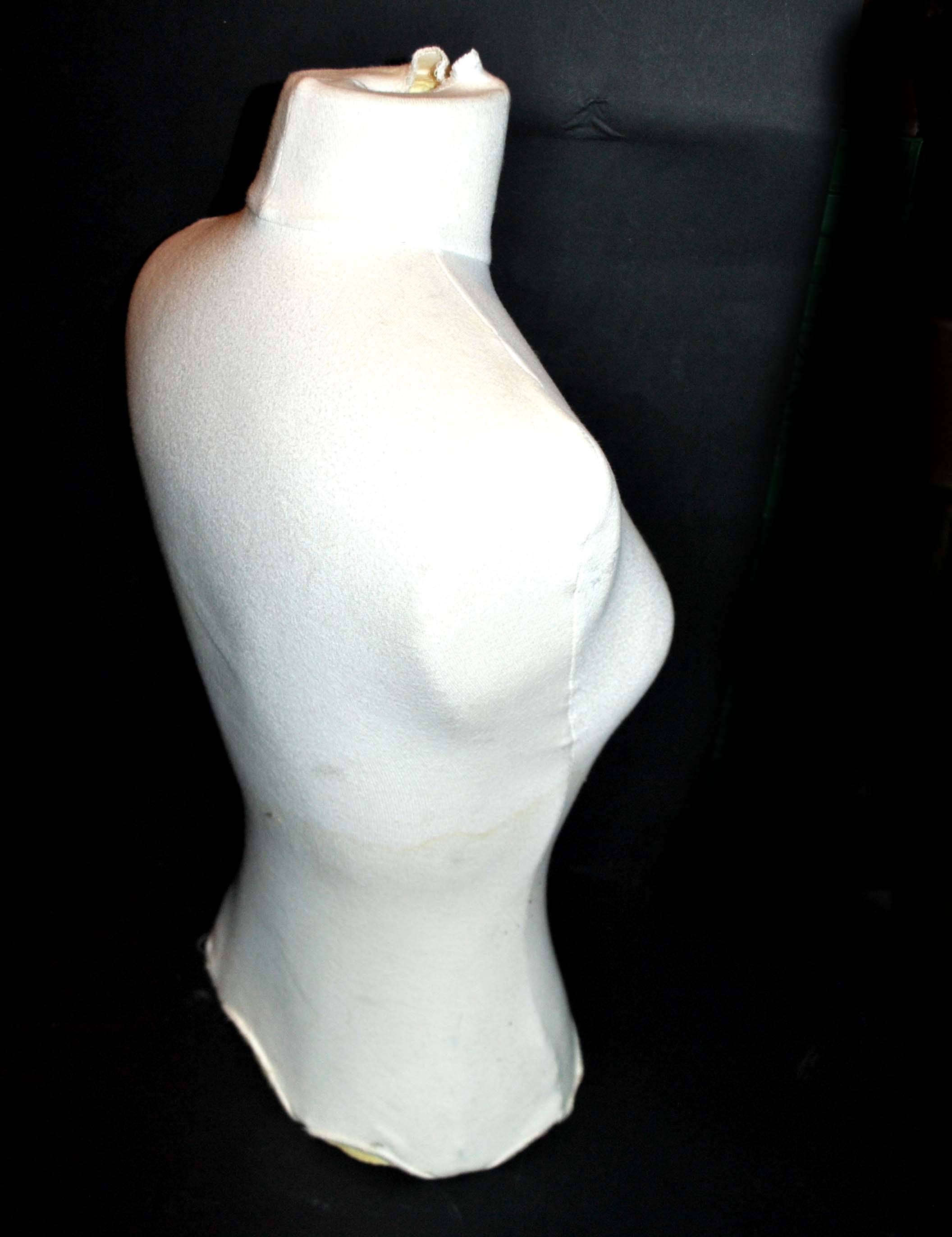 Vintage foam display mannequin bust - Decorative seamstress bust