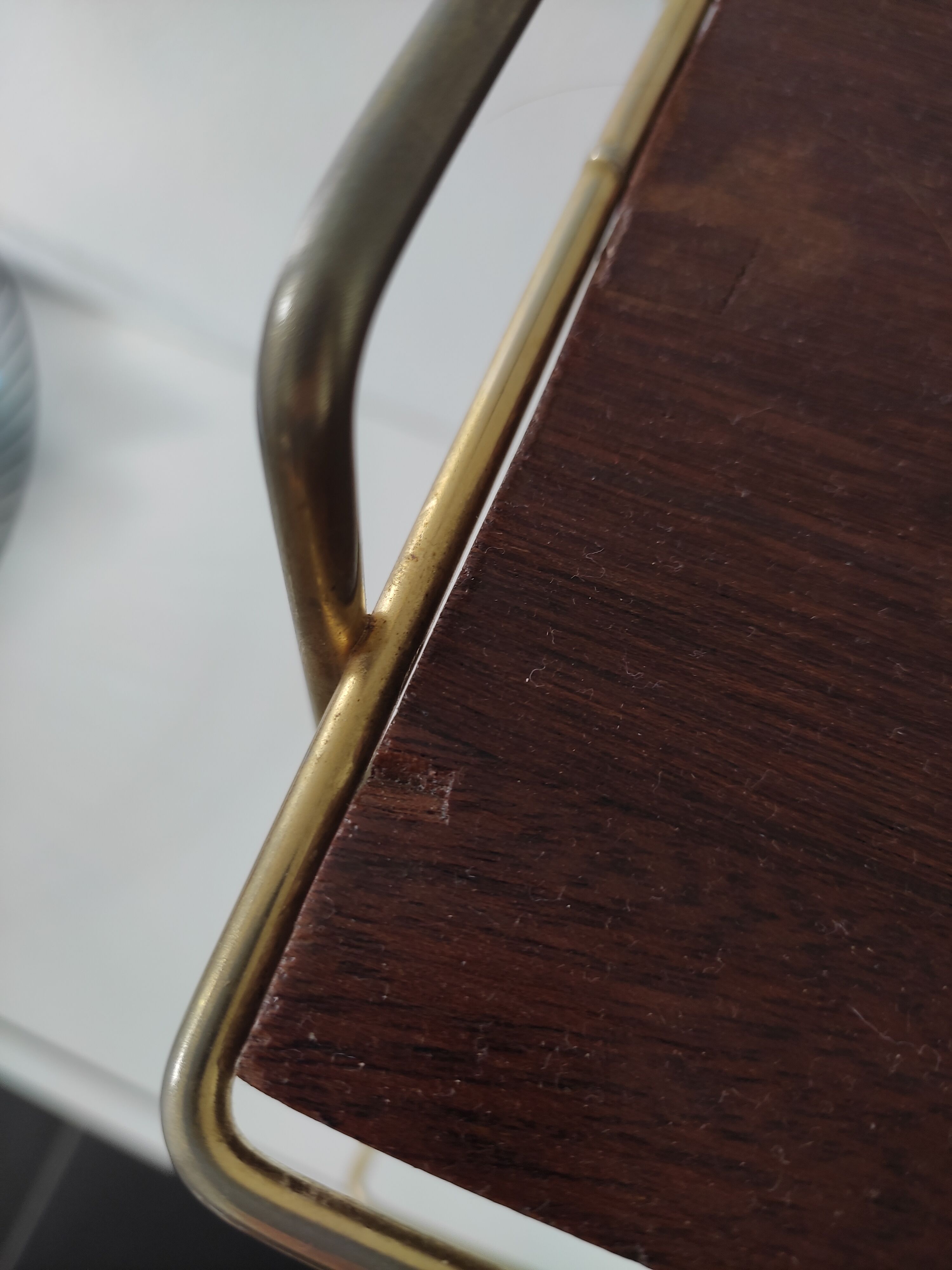 Doors revised brass and wood