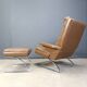 Swing Lounge Chair and Ottoman by Reinhold Adolf and Hans-Jürgen Schräpfer