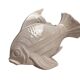 Le jan, large art deco cracked earthenware fish circa 1930