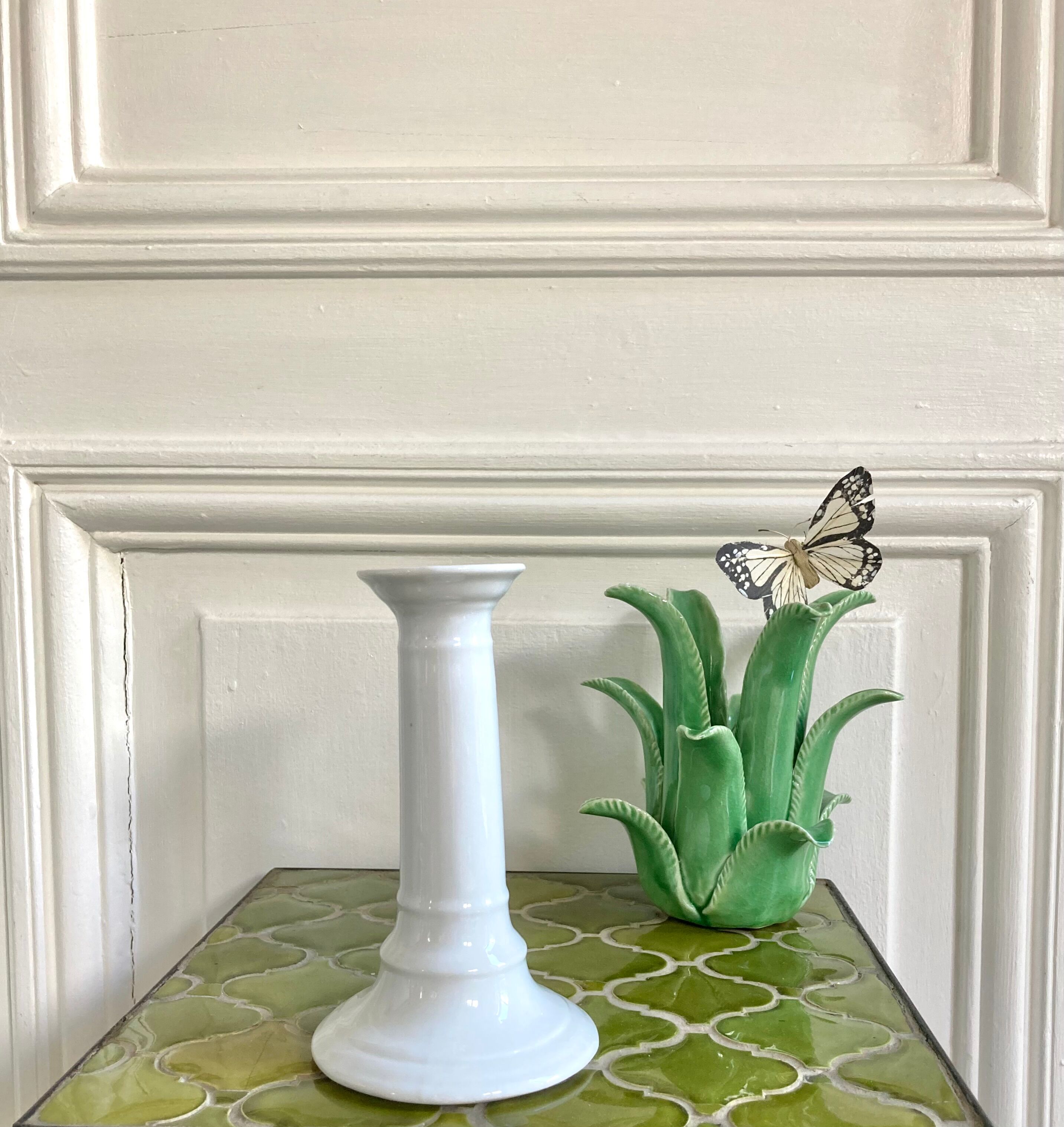 Limoges porcelain candle holder