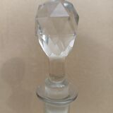Glass wine decanter with cork
