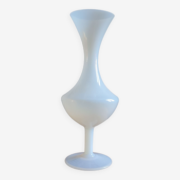 White opaline vase