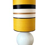 Large white porcelain lamp 1970 - unique lampshade