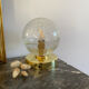 Vintage glass globe wall or ceiling light.
