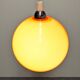 Orange opaline ball pendant light, 1960s-70s