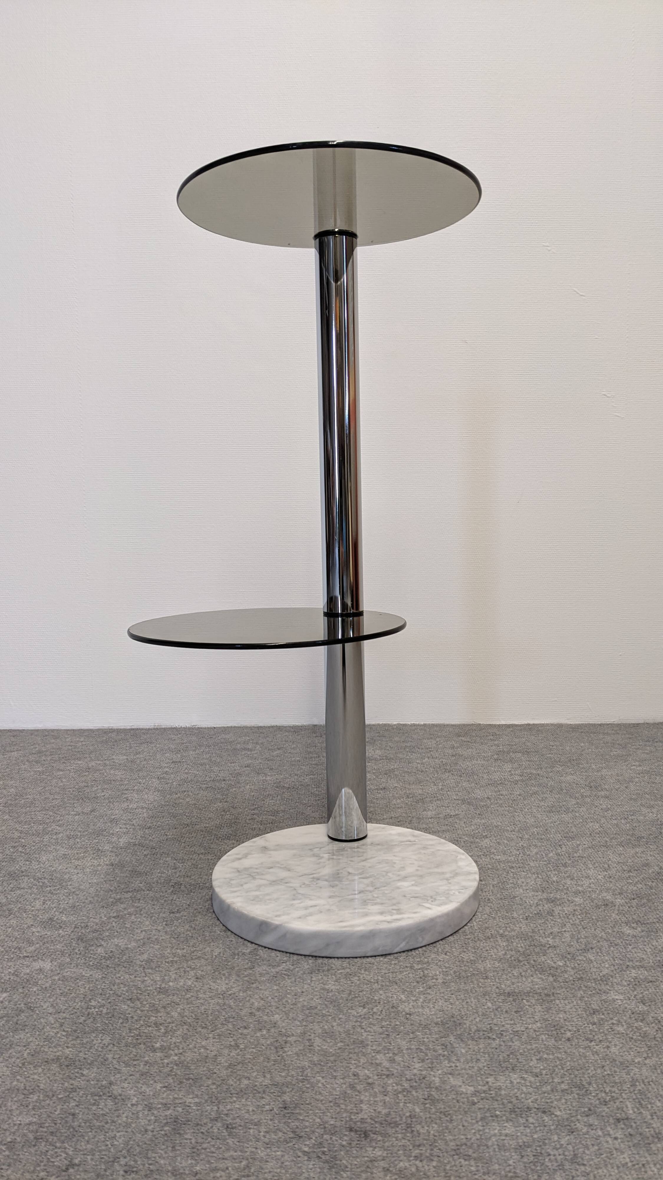 Space age side table or end table, France circa 1970.