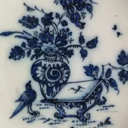 Ancienne assiette décorative en faïence Hollande XVIIIe