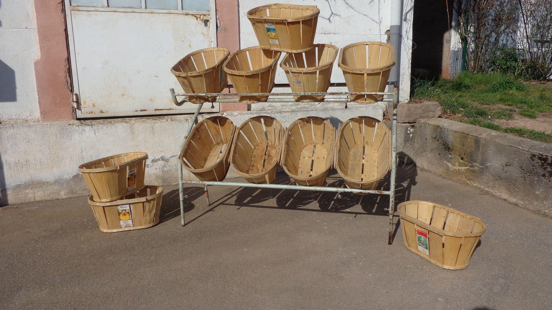 Vintage grocery display