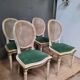 Suite of 4 Louis XVI style chairs