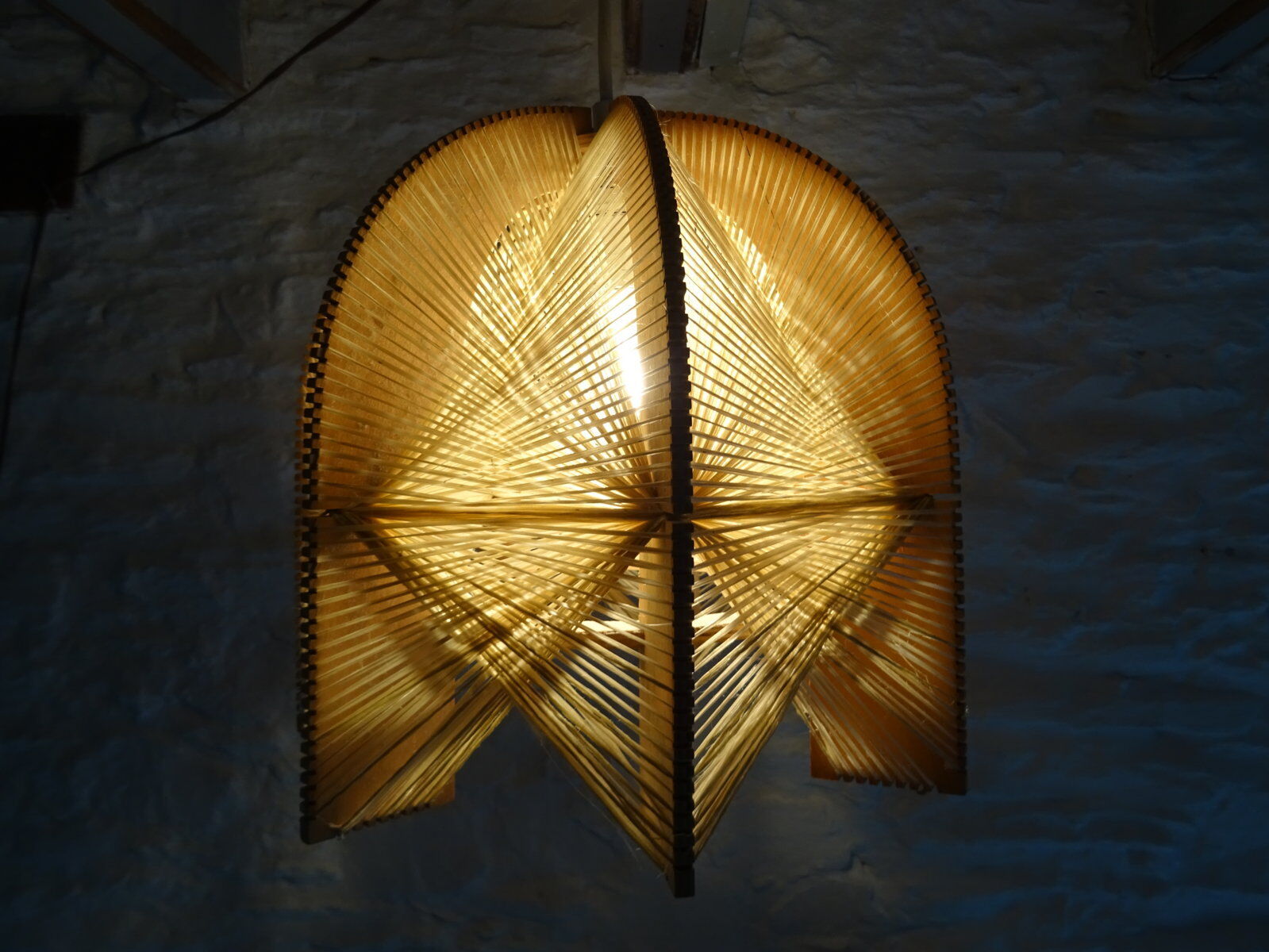 60s wire and wood hanging