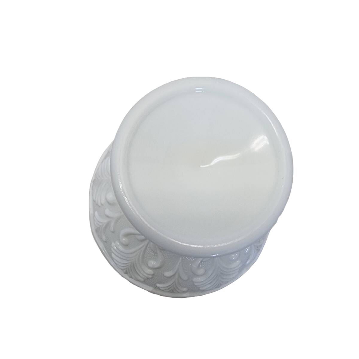 Vintage Milk Glass Jar, 1920s