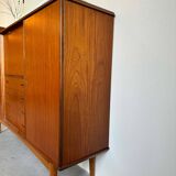 Vintage Danish Highboard teak and oak