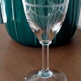 Set of 8 engraved crystal glasses – Louis XVI style