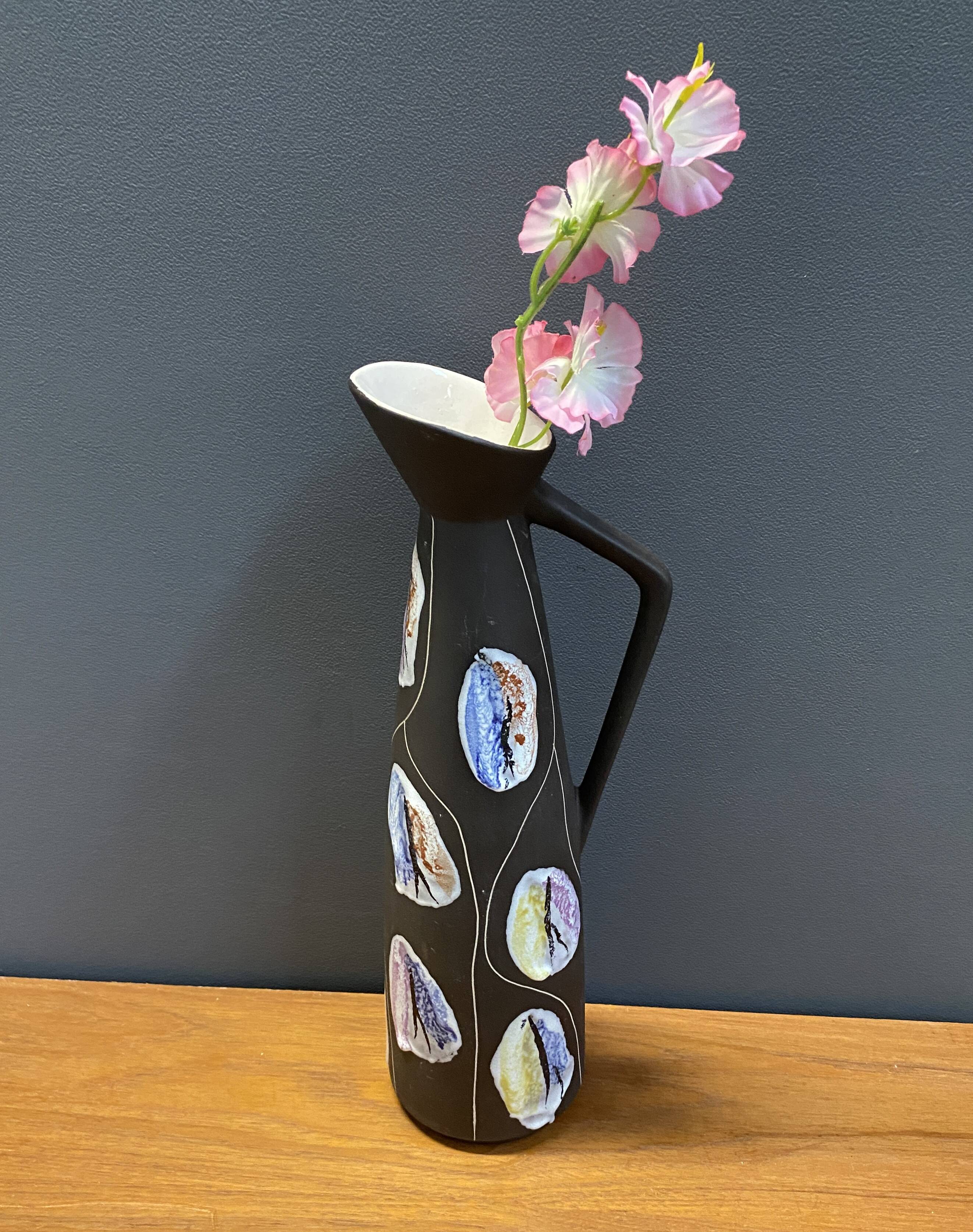 Bay vase model 245-40 decor Kongo by Bodo Mans 1958