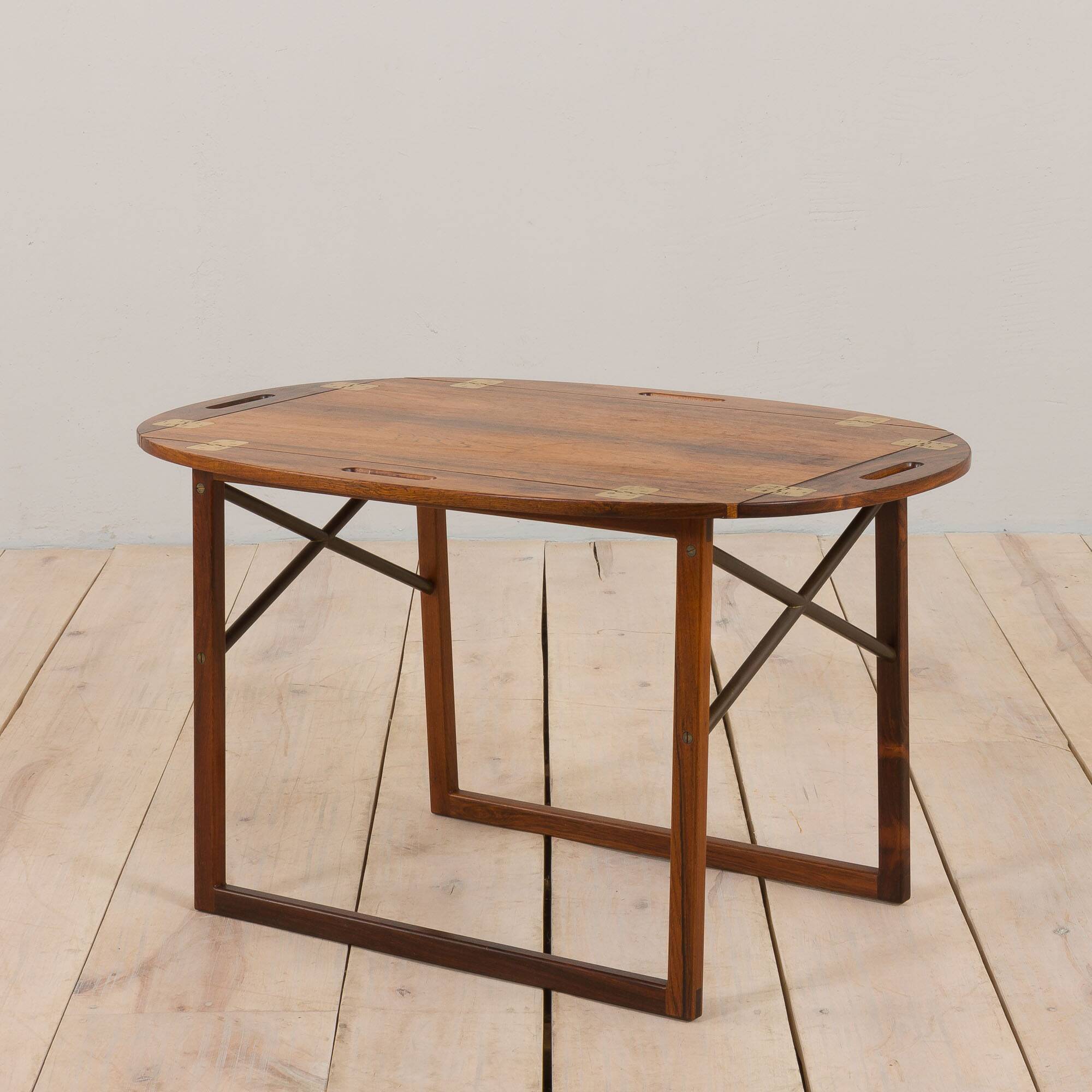 Vintage Rosewood Butler's Tray table by Svend Langkilde, Denmark, 1960s
