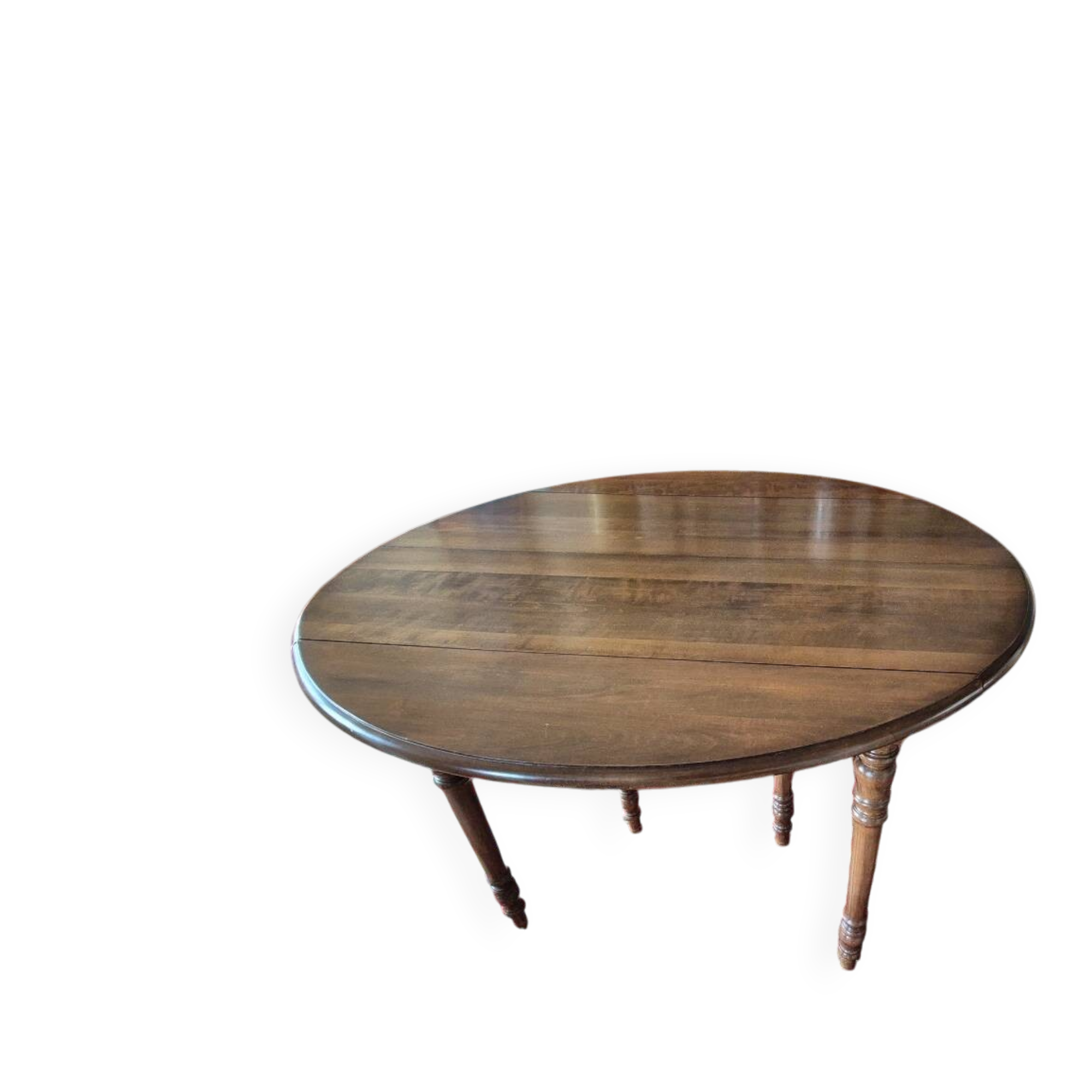 Solid cherry wood drop-leaf table