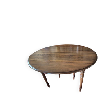 Solid cherry wood drop-leaf table