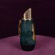 Aldo Tura Mod. 1278D Decorated Blue Goatskin Parchment Thermos Italy 1950