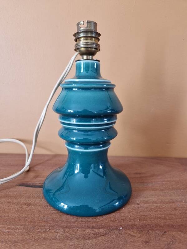 Green ceramic lamp base