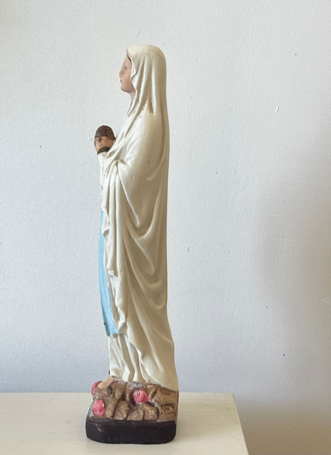 Vierge Marie polychrome 1940/1960.