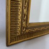 Bevelled mirror with 20th century gold frame - 105x74cm