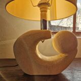 Stone sculptural lamp by Albert Tormos, France