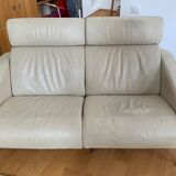 Steiner leather sofa model Faubourg