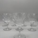 Crystal stemmed glass, Baccarat, Picadilly model, France, red wine glass