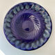 Coupe ondulée bleu encre