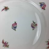 6 flat plates porcelain Limoges France