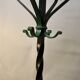 Polychrome Wrought Iron Coat Rack and Umbrella Stand
