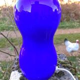 Lampe en verre bleu - Ikea vintage 1990
