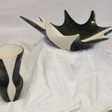 verceram vintage fruit cup - 50s french manufacturing.