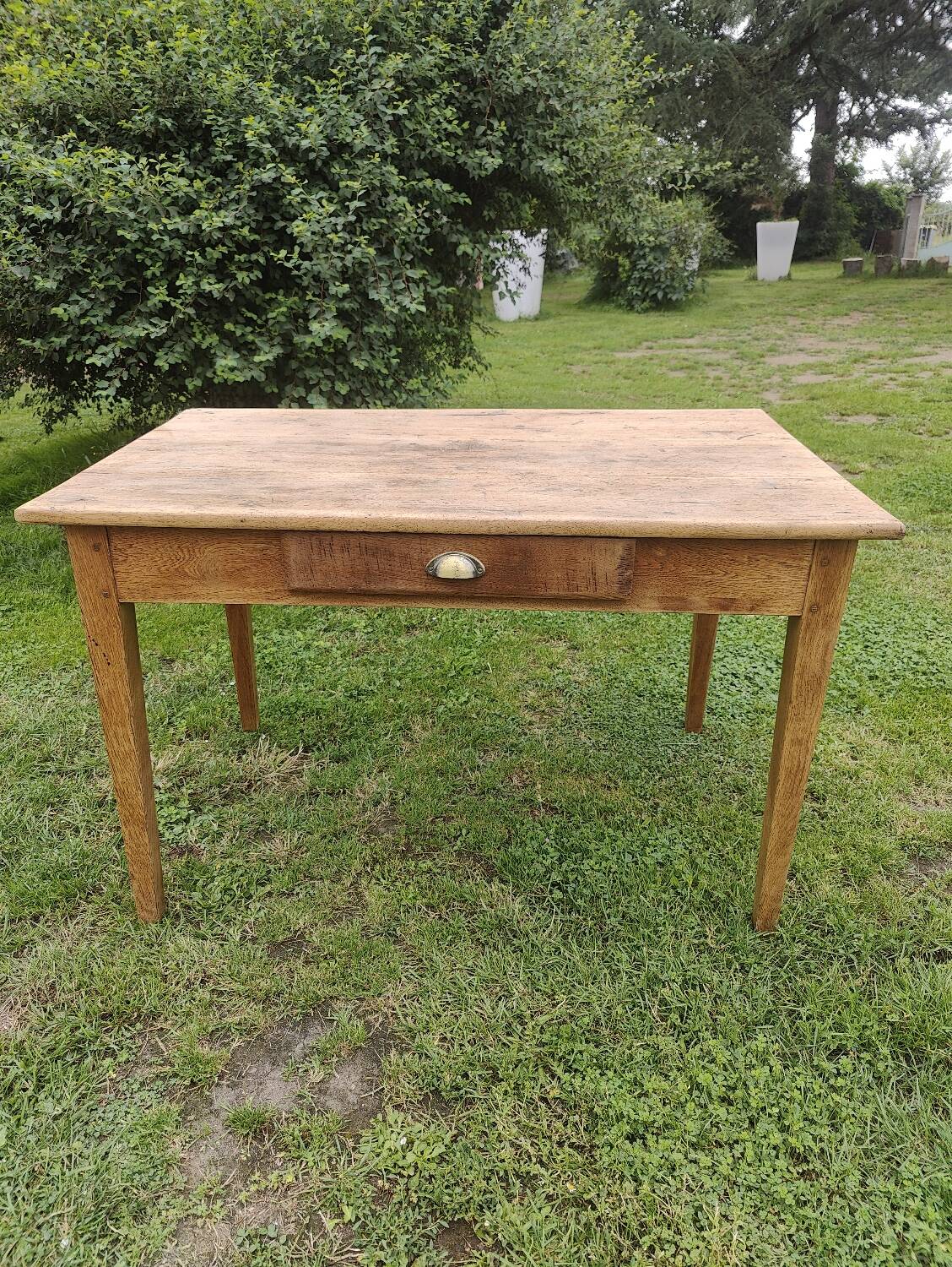 Small oak farm table