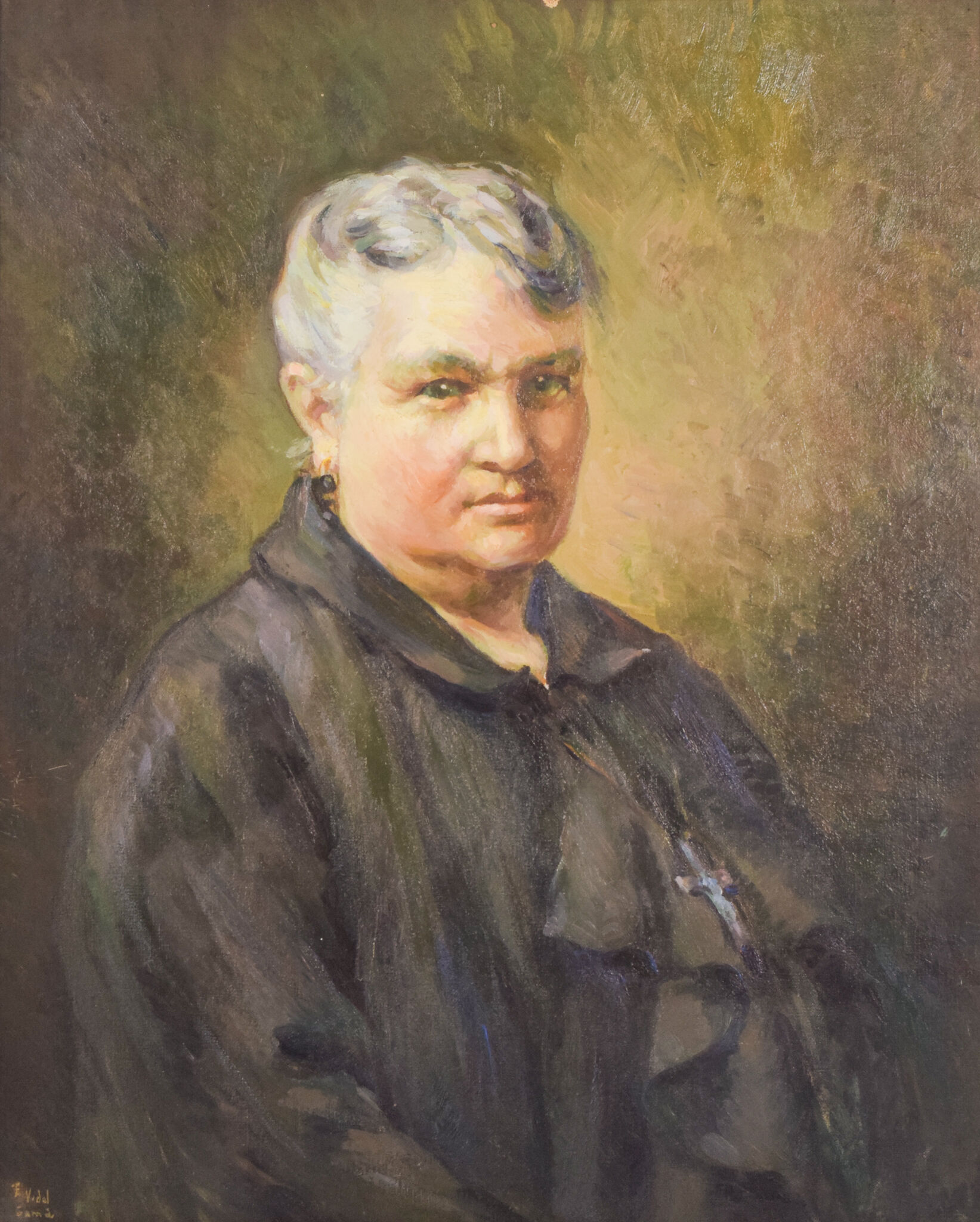 Portrait of a lady - oil on canvas