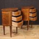 Pair of 20th-century Italian inlaid bedside tables