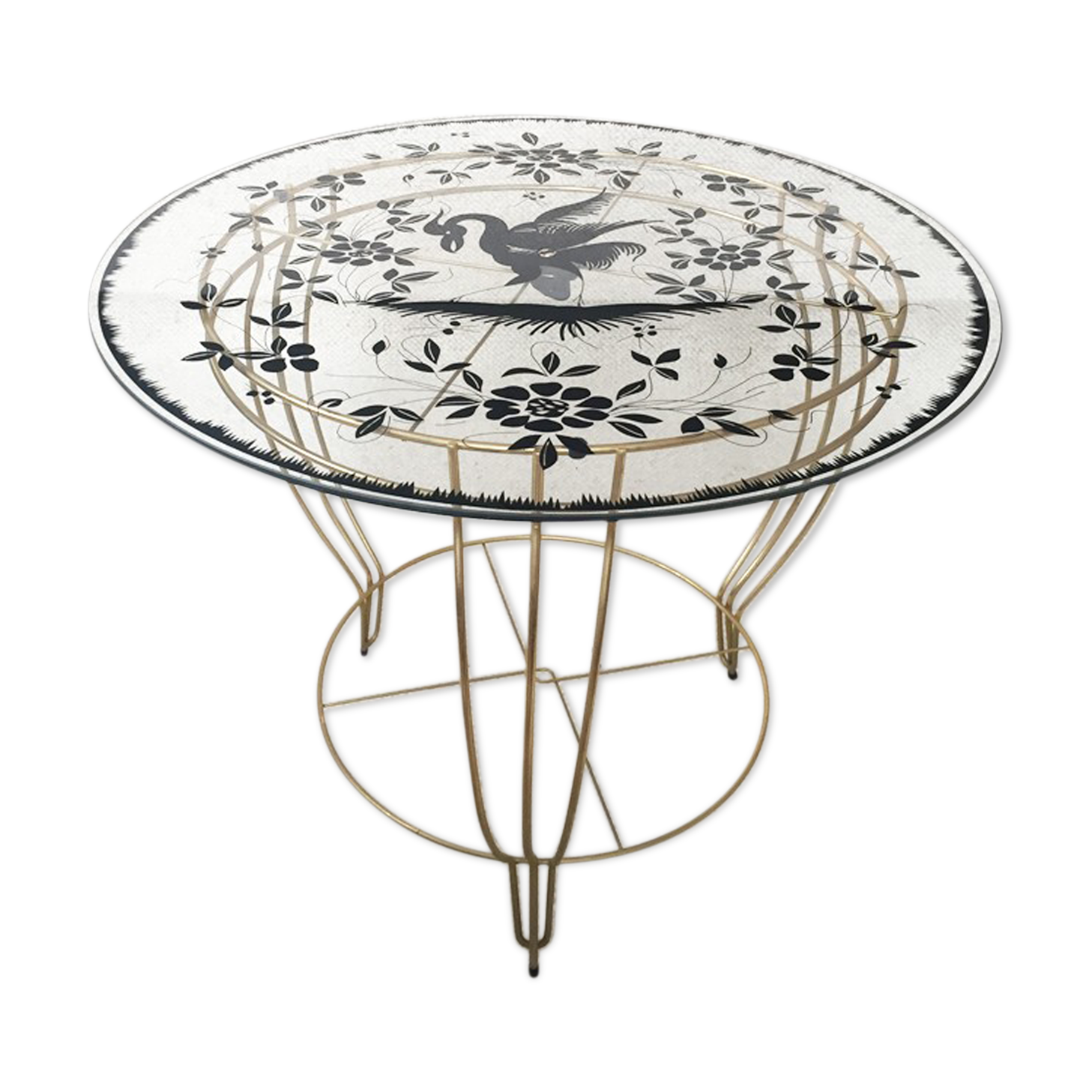 Table low hollywood regency décor 'phoenix', 1950