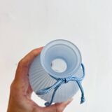 Blue glass soliflore