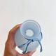 Blue glass soliflore
