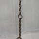 Brutalist wrought iron chain floor lamp 1960s
