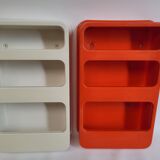 Prisunic plastic wall shelves