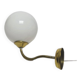 Art Deco metal wall lamp, Poland, 1950s
